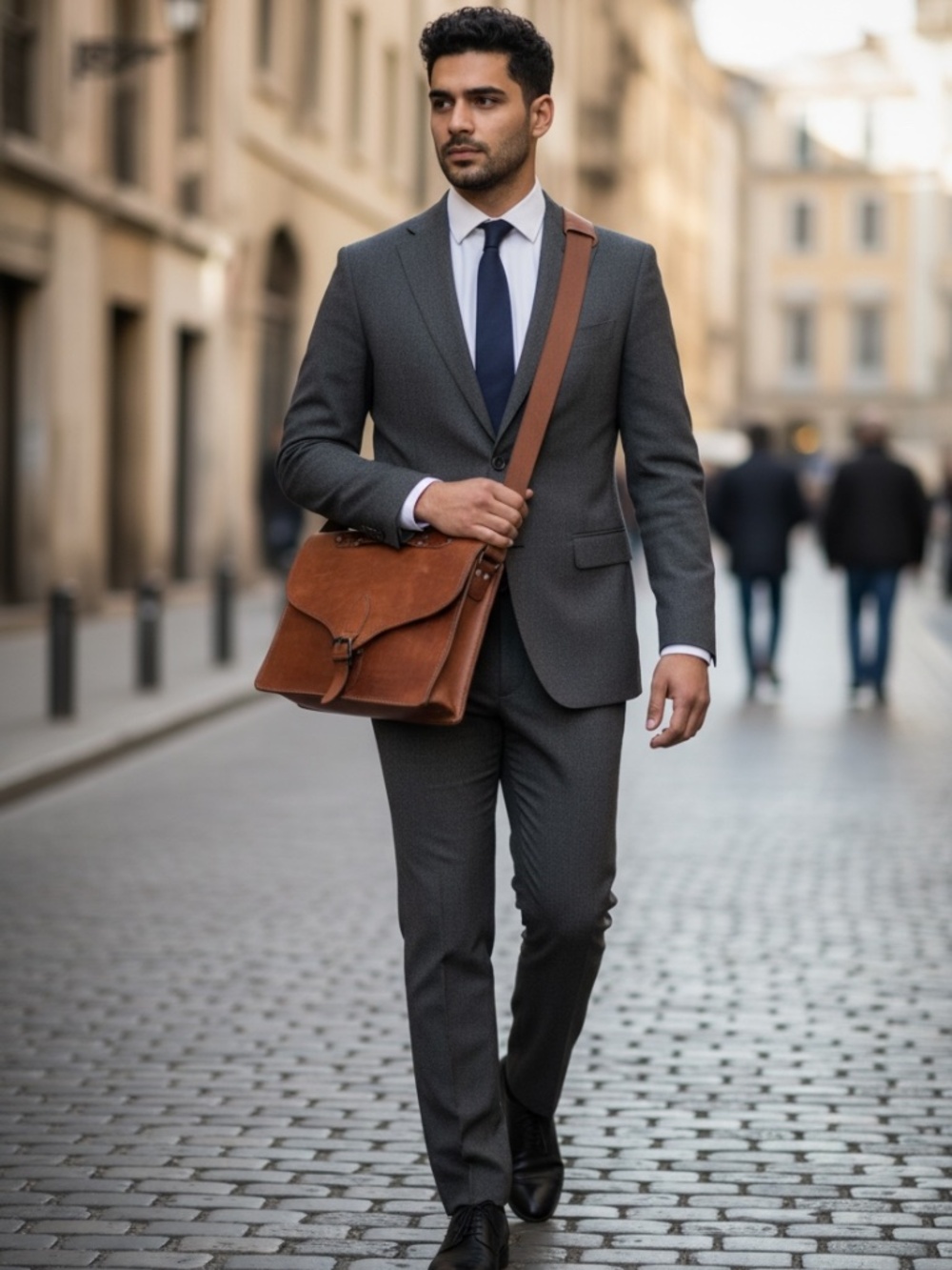 Handmade Vintage Messenger Crossbody Satchel